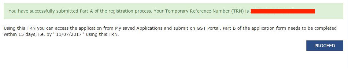 GST registration confirmation