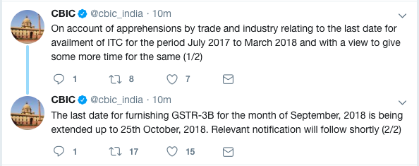 gstr-3b-due-date-extended-to-25-october-2018
