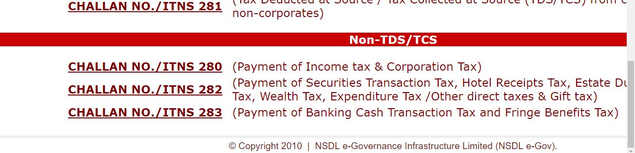 Self Assessment tax payment