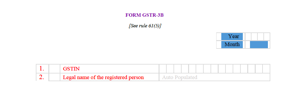 Form GSTR-3B