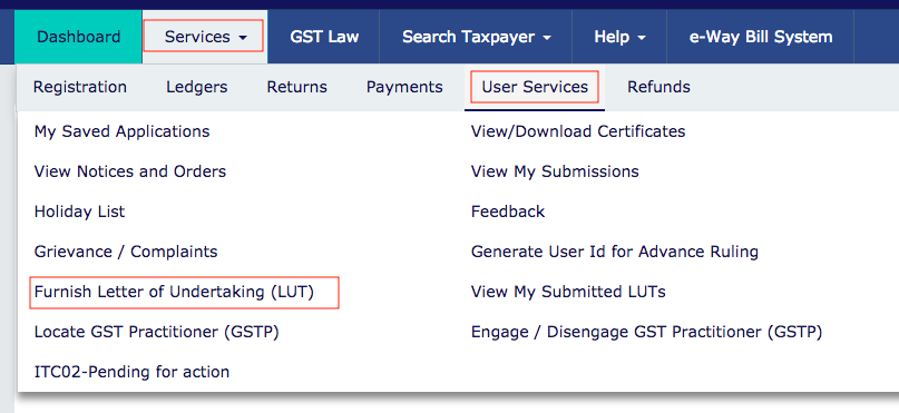 LUT online application process